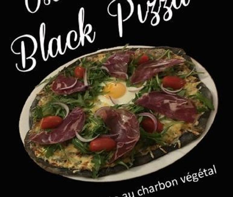 Oserez vous la Black pizza !!!!